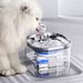 Distributeur d'eau automatique pour chat, en acier inoxydable, circulation d'eau pour animaux de compagnie, bol à boire intelligent pour chat et chiot_voghion.com