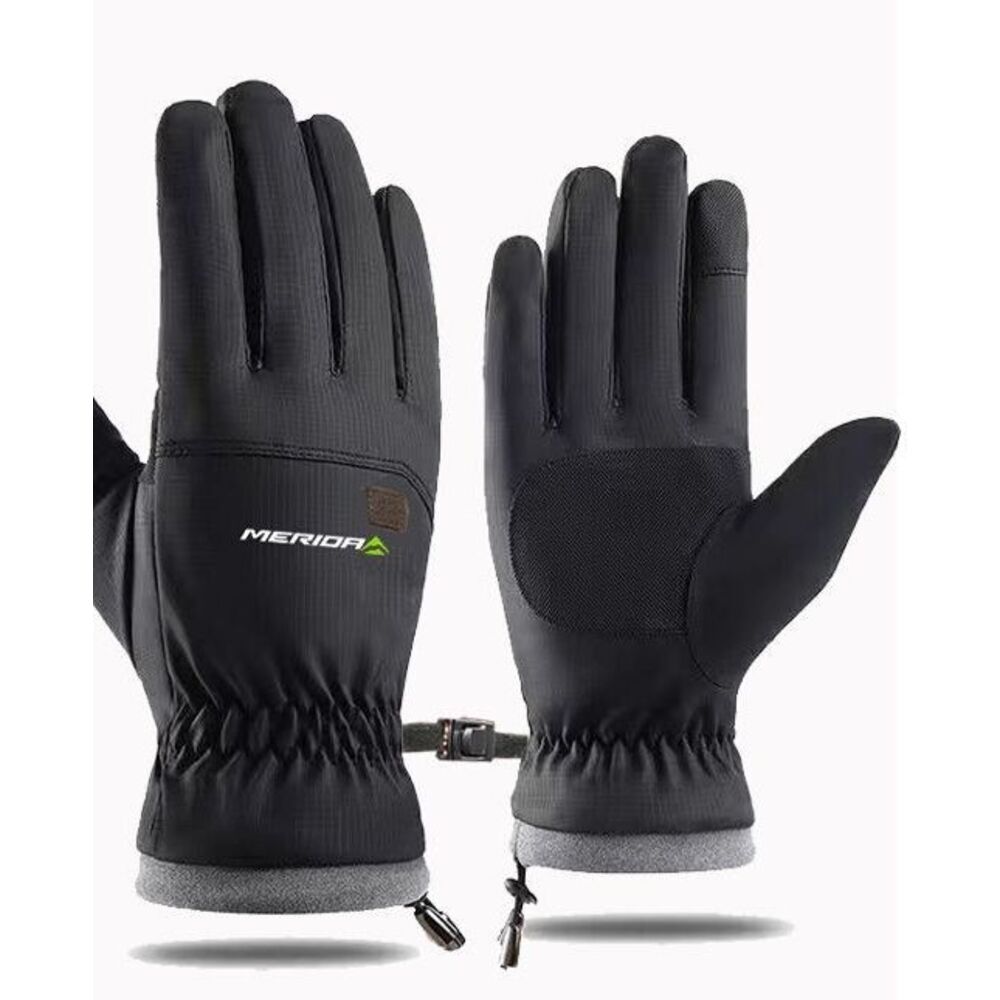 Merida Winter Warm Touchscreen Windproof Coldproof Fleece Lined Thickened Outdoor Cycling Ski Gloves_voghion.com