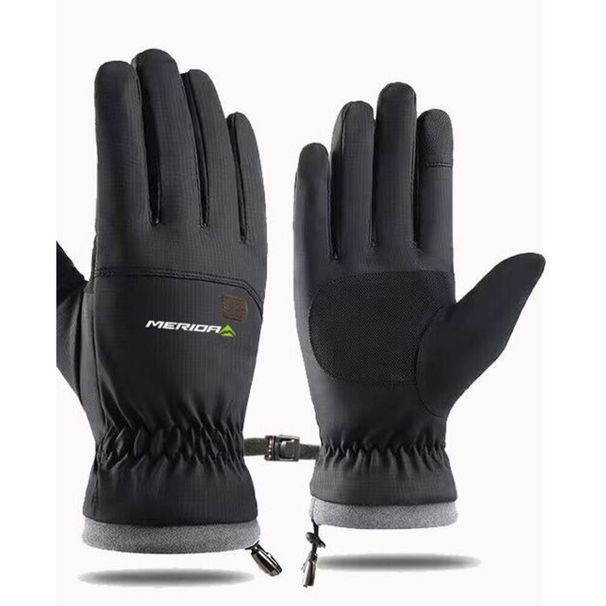 Merida Winter Warm Touchscreen Windproof Coldproof Fleece Lined Thickened Outdoor Cycling Ski Gloves_voghion.com