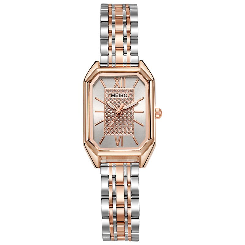 2022 nouvelle montre carrée pour femme style coréen décontracté étoilé romain bracelet en acier inoxydable bracelet en acier montre pour femme_voghion.com