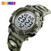Kids Digital Watch With Colorful LED Light - 30M Waterproof Military Camo Sports Watch For Boys Girls (Blue/Green Camo)_voghion.com