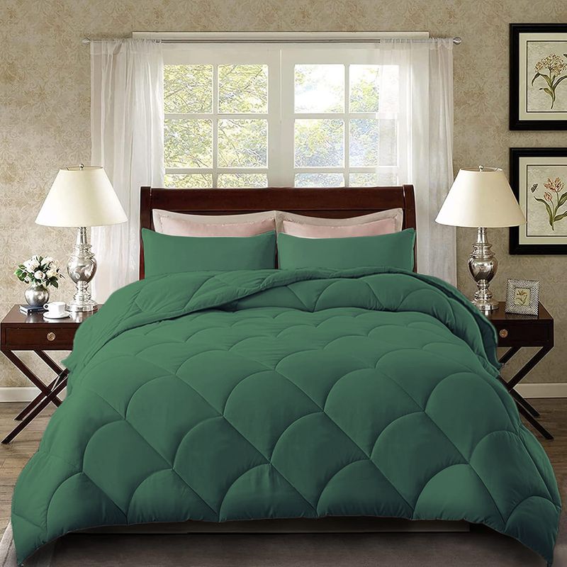 Geborsteld, effen dekbedovertrek met diamantpatroon en golvende structuur – Luxe 3-delige beddengoedset (Queen/Kingsize, zachte microvezel, ademend en kreukvrij)_voghion.com