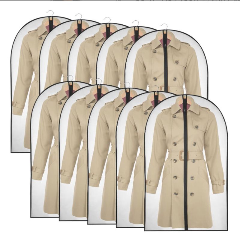​​Premium Hanging Garment Bag With Clear Panel – Foldable Non-Woven Suit & Coat Organizer For Travel & Home Storage (Multiple Sizes & Styles)​_voghion.com
