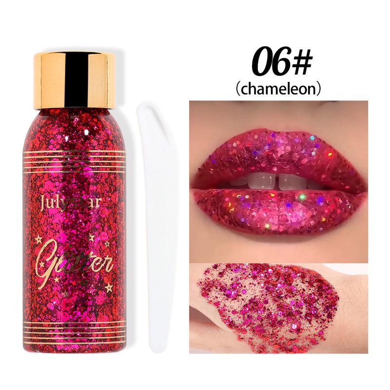 Lidschatten Make-Up Gel Chamäleon Pailletten Flüssiger Lidschatten Bühne Make-Up Gesicht Und Körper Glitter Lidschatten_voghion.com