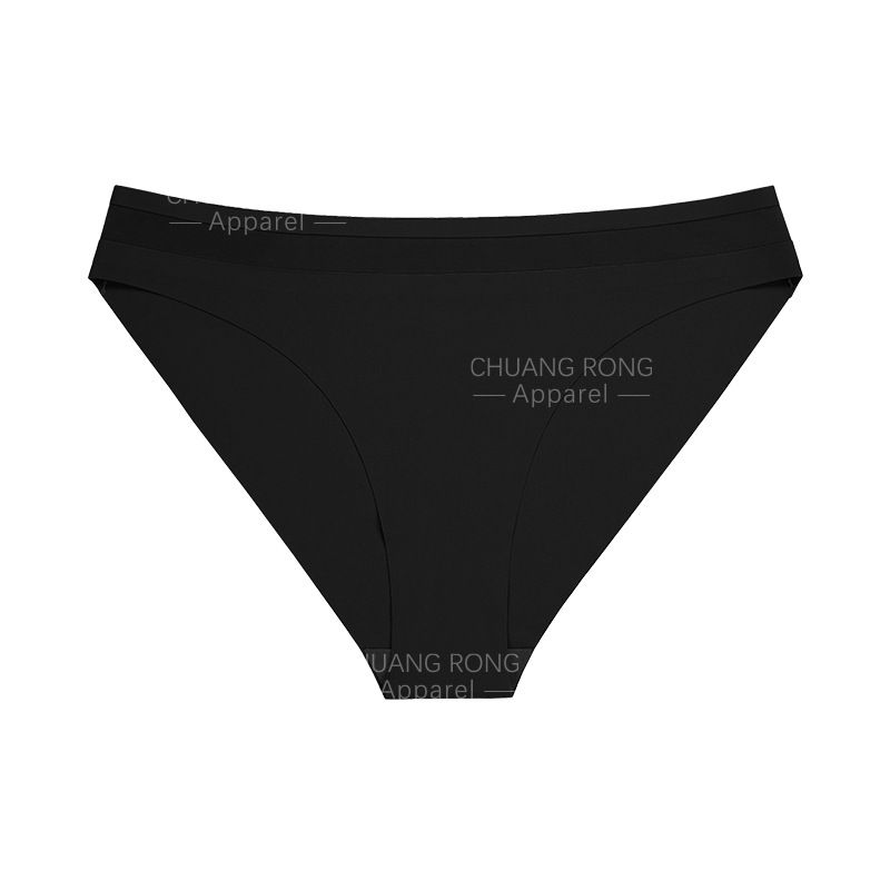 Sexy mesh splicing thin underwear women's large size low-waist seamless ice silk breathable nude comfortable women's briefs_voghion.com
