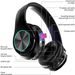 LED-Licht Bluetooth-Kopfhörer Wireless Gaming Stereo Ohrhörer Headsets_voghion.com