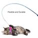 Cat Teaser Wands Three-section Telescopic Fishing Pole Wand Kitten Funny Catcher Teaser Stick Rod Interactive Stick Teaser Toys_voghion.com