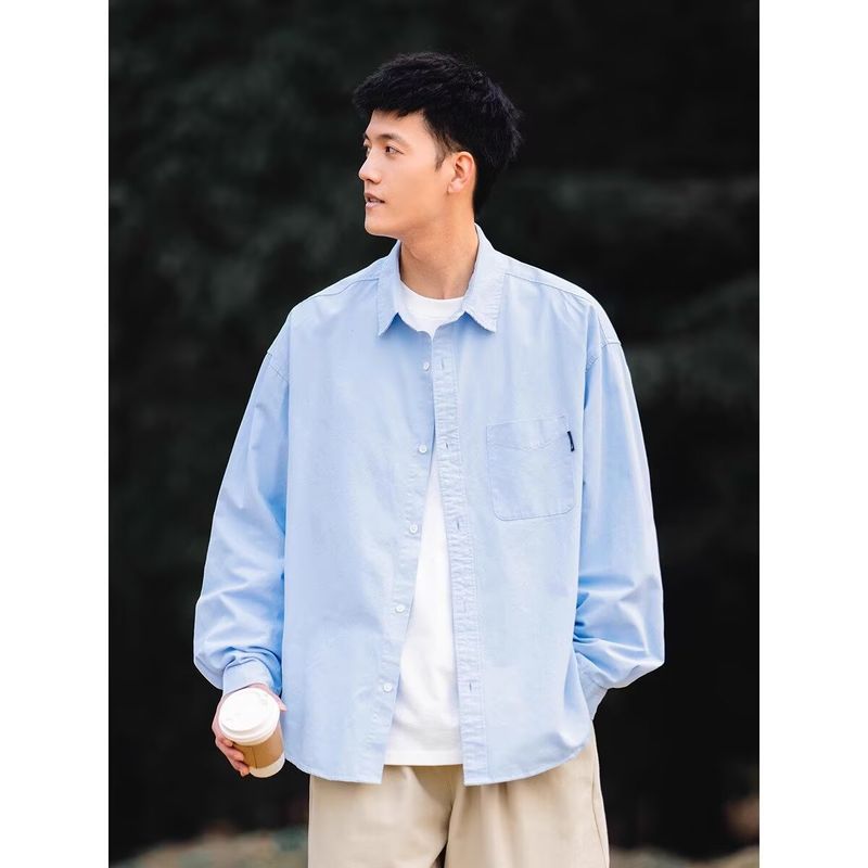 Maniche lunghe da uomo autunno 2025, nuovo stile per adolescenti, marchio di moda americano, trendy, versatile, fresco e casual_voghion.com