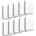 Set of 10 White Plastic Bridge Size Cut Cards_voghion.com
