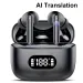 AI Language Earbuds 3 In 1 Translator Earphone Real Time 144 Languages Accents For Travel Business Learning_voghion.com