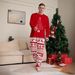 Autumn And Winter Christmas Pajamas Stars Fireworks Deer Print Men's Home Clothes 2025 New Suit_voghion.com