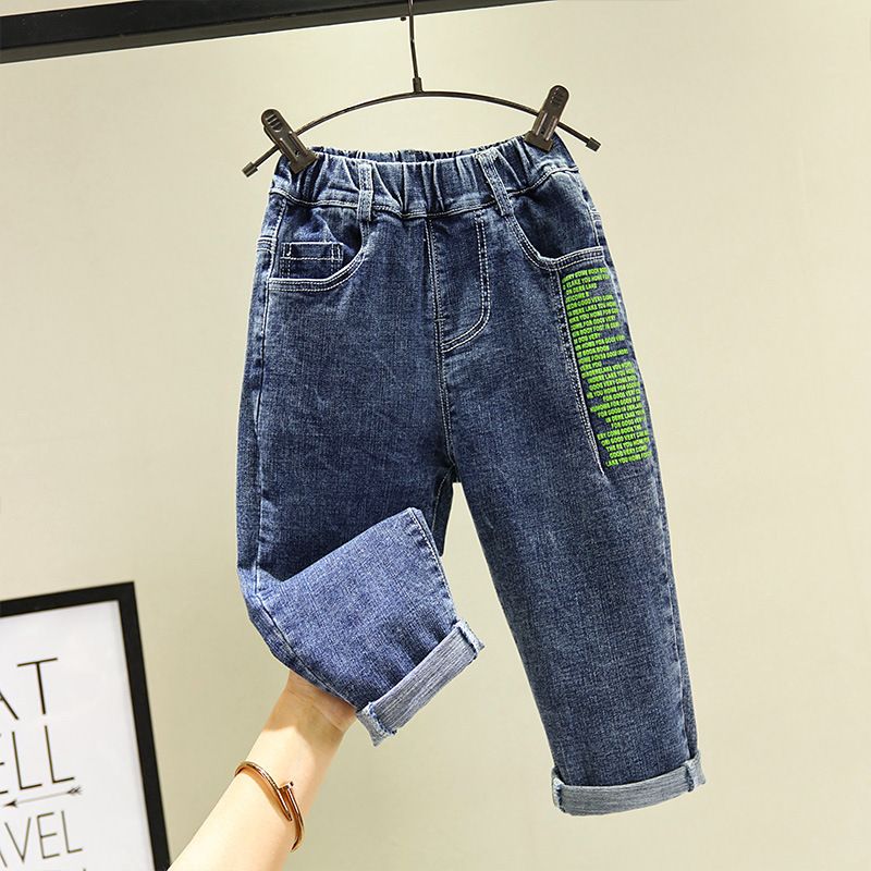 Ropa para niños Primavera y otoño Pantalones vaqueros holgados de moda para niños de 3 a 8 años_voghion.com