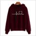2021 Autumn Winter New Loose Korean Style Printed Casual Hooded Thickened Sweatshirt Long Sleeve Top Women's Clothing_voghion.com