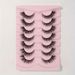 Eyelashes Set Curling Thick Multi Layer Simulation Mink Eyelashes 7 Pairs Of D Curl False Eyelashes_voghion.com