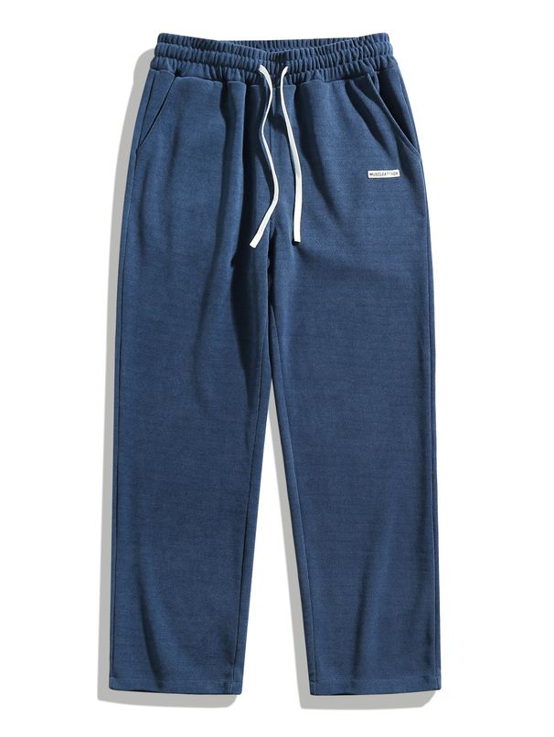 Lässige Herrenhose mit weitem Bein – Streetwear-Mode für Herbst und Winter – Locker sitzende Hose mit Kordelzug in der Taille – leicht und bequem_voghion.com