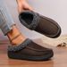 Women's Shoes Warm Suede Thick Autumn And Winter Indoor Half Covered With Home Cotton Slippers To Keep Warm In Winter_voghion.com