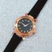 Engraved Number Belt Women's Starry Sky Luminous Dial Quartz Watch_voghion.com