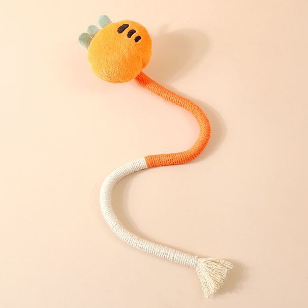 Cat Self-Entertainment Chew Rope Wand Durable Chewable Teeth Cleaning Teaser Toy Kitten Supplies_voghion.com