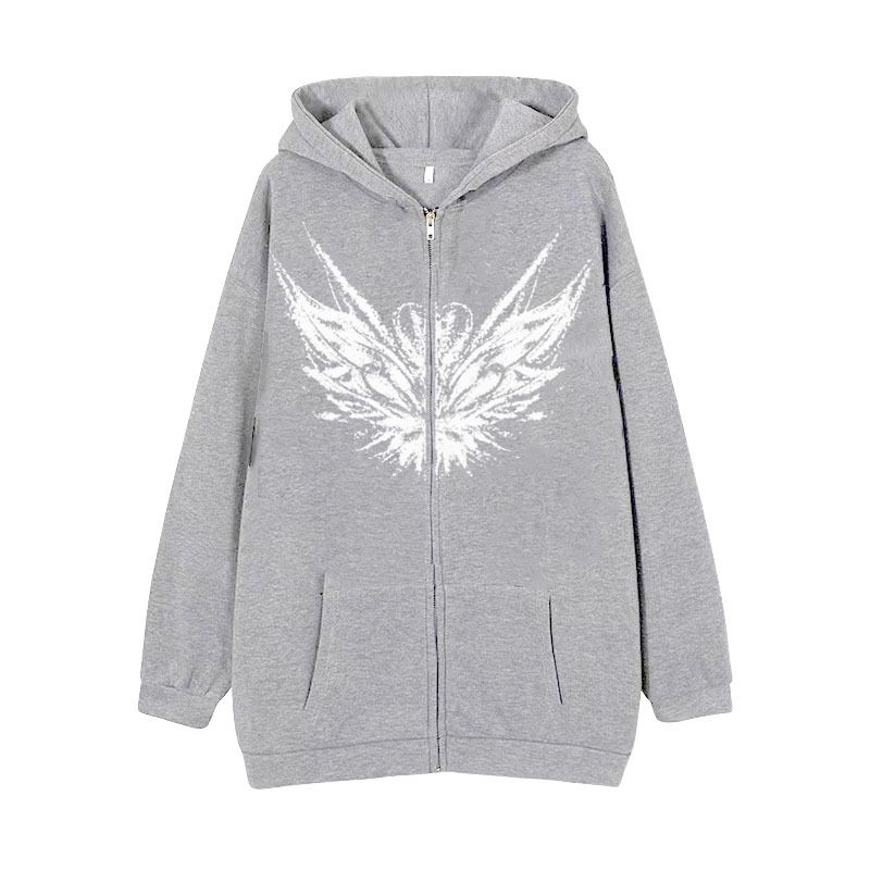 Felpa con cerniera da uomo, con cappuccio e scheletro, felpa alla moda per strada_voghion.com