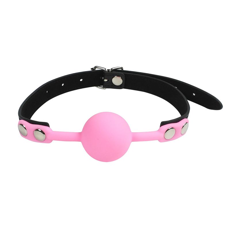 Sex Products Gag Black Sm Sex Aid Rubber Gag Solid Bondage Black And Red Mouth Ring_voghion.com