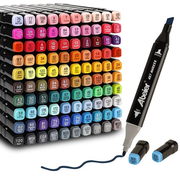 Pennarello a base di olio Pennarello a base di olio di grande capacità Pennarello a base di olio Pennarello a base di olio ad asciugatura rapida Nero Rosso Blu Pennarello all'ingrosso_voghion.com