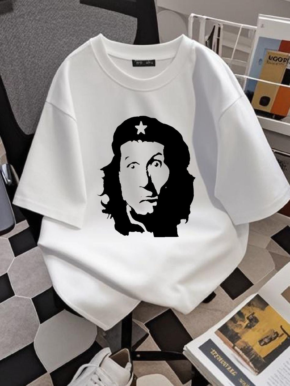 Al Bundy Shirt, Al Bundy Che Guevara Lustiges T-Shirt Top für den Alltag Bequeme Grafik Vielseitige Designerkleidung Leicht modisch lässig_voghion.com