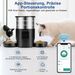 5L Automatischer Futterautomat Katze 2 Näpfe, Katzenfutter Automat 2.4G WiFi Edelstahl Anti-Clog Temporizador 24h 1-10 Mahlzeiten Tag 1-40 Porciones, Futte_voghion.com