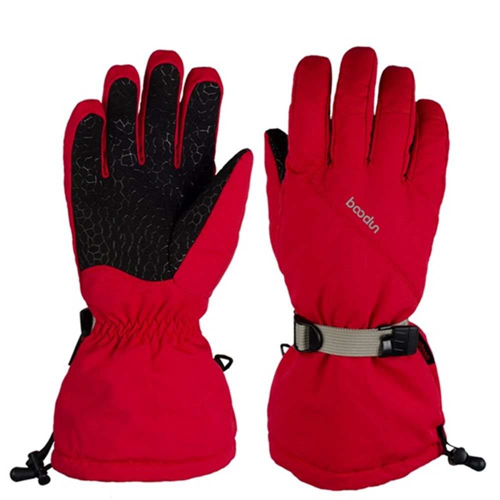 New Men's And Women's Five-Finger Winter Extended Cuff Anti-Slip Waterproof Windproof Ski Gloves_voghion.com