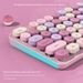 Raktų kostiumas Kompiuterinė belaidė pelė Biuras namų verslui Miela plona ir nešiojama mergaitės spalvota klaviatūra_voghion.com