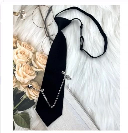 Cravatta elastica senza nodi JK da 7*37 cm per ragazzi e ragazze, uniforme scolastica per scuole medie e superiori_voghion.com