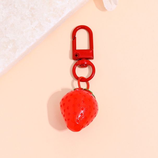 Strawberry Grape Banana Mango Lemon Keychain Simulation Fruit Bag Phone Case CCD Camera Pendant_voghion.com