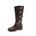 ct Suitable For All Seasons Grape Mom Extra Wide Size 41 Square Toe Over-the-Knee Long Women's Dyed High Tube Western Cowboy Boots_voghion.com