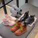 Schuhe Martin 2024 Frühling und Herbst Neue Stilvolle Single Girls' Britische Kurze Weiche Sohlen Rutschfeste Kinder Lederstiefel_voghion.com