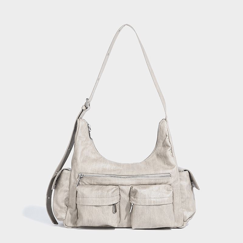 Moto portatile alla moda in stile coreano, di grande capacità, con design multi-tasche, monospalla alla moda_voghion.com