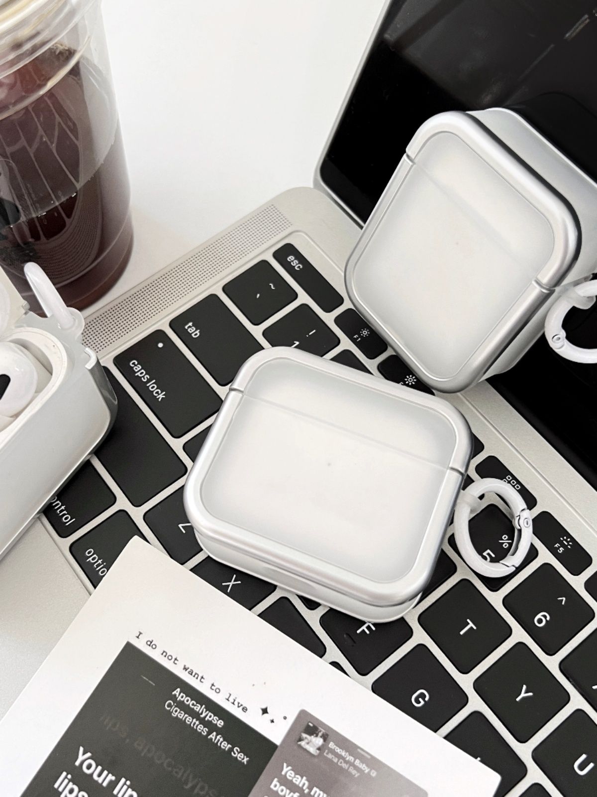 Ins Minimamente placcato argento bordo protettivo Airpod3 Adatto per auricolari airpods Pro Custodia morbida Secondo wireless_voghion.com