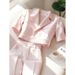 Women's Clothing Summer Clothes Fashion, High End Professional, Small Fragrance Style Pink Top And Pants Suit_voghion.com