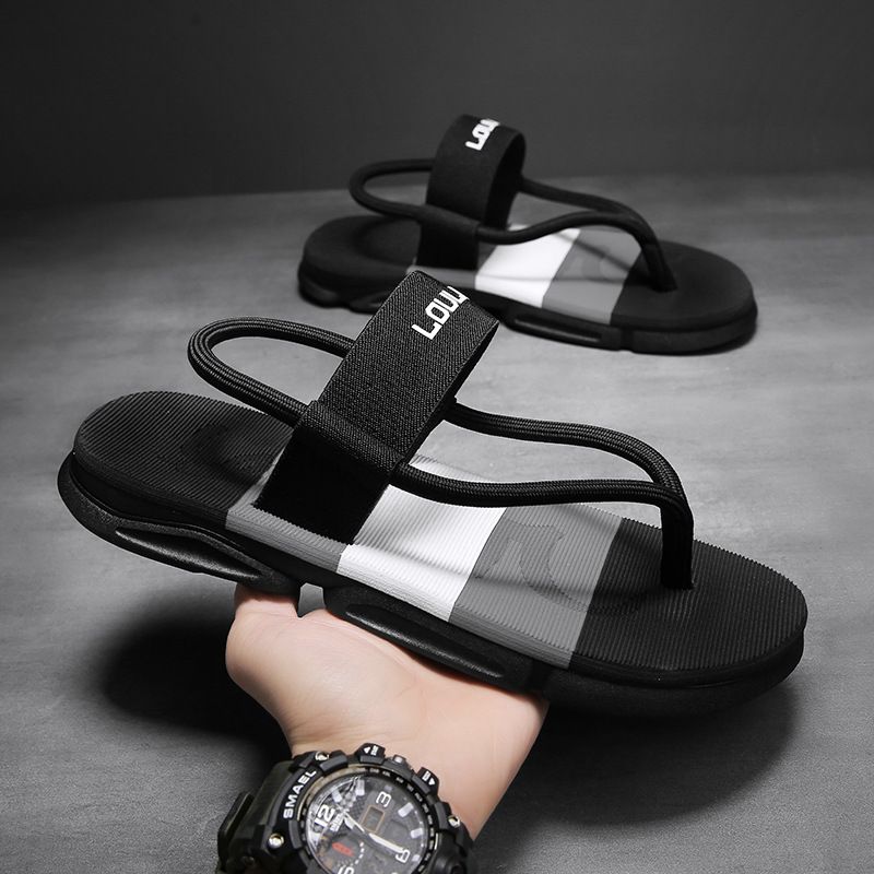 Luluan Sommer Neue Sandalen Dual Zweck Outdoor Freizeit Strand Schuhe Hausschuhe Männer Dicke Sohle Anti Slip_voghion.com