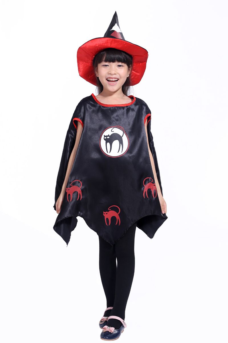 2023 Halloween Cosplay Kostüm, Kinder Cyborg Hexenmantel, neues Mantelkostüm_voghion.com