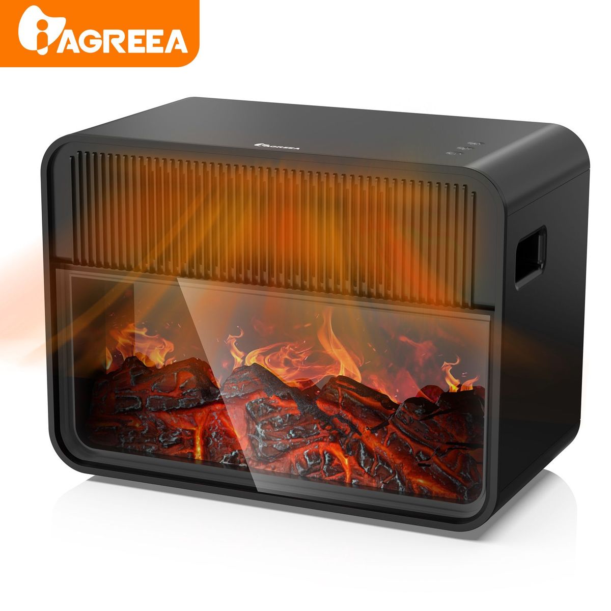 IAGREEA Portable Electric Fireplace Heater, Good Insulation Performance, Safe And Low Noise, For Home Indoor Office_voghion.com