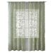 Rose Sheer Curtains With Rod Pocket – Elegant Lace Drapes For Living Room & Bedroom (Green/White/Pink, 52x63/84/96 Inch, 80% Polyester, Set Of 2)_voghion.com