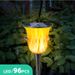 Solar Simulated Flame Torch 96LED Outdoor Ground Plug Garden Decoration Landscape Lighting Courtyard Light_voghion.com