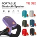 Outdoor Bicycle TG392 Portable Bluetooth Speaker TWS Wireless Mini Bass FM Radio Soundbar Boombox Riding Music Play Loudspeaker_voghion.com