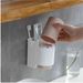 2Pcs Toothbrush Holder Toothpaste Rack Mouthwash Cup Strong Adsorption Hanging Storage Rack With Cup Bathroom Accessory_voghion.com