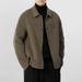 Herren-Freizeitjacke aus Wollmischung – Leicht, stylisch und vielseitig (Schwarz/Khaki/Braun, M-4XL)_voghion.com