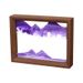 Solid Wood Photo Frame Painting Desktop Hourglass Gift Office Home 3D Quicksand Ornament Craft_voghion.com