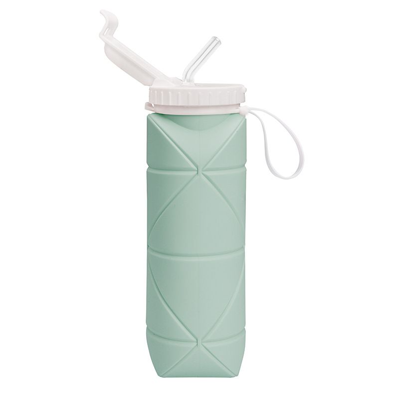 Creative Portable Silicone Folding Bicycle Riding Fitness Cup Outdoor Sports Anti-drop Durable Water Bottle Gift_voghion.com