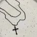 Collier croix double couche tendance et tendance, personnalité de niche, sens haut de gamme, nouvelle chaîne de clavicule, polyvalent_voghion.com