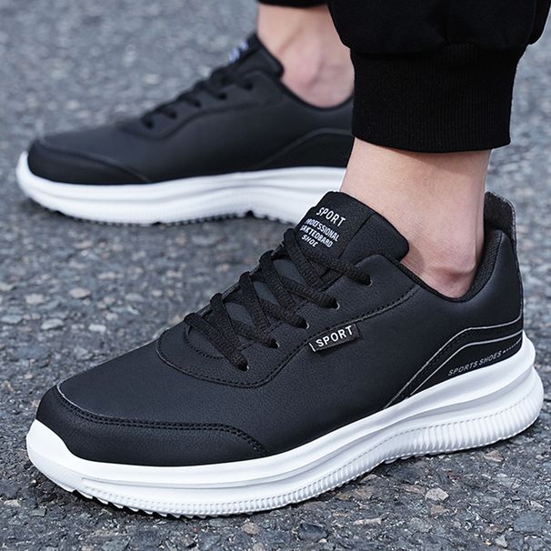 Autumn And Winter Leisure Travel Sports Running Shoes Large Size Leather Surface_voghion.com