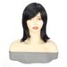 Kairuisi Black Short Straight Wig With Side Part - Heat Resistant Synthetic Hair For Women | Natural Looking Wigs For Daily Style & Instant Confidence_voghion.com