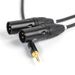 Câble audio Hollyland 3,5 mm vers double XLR pour 150 Lark M1_voghion.com